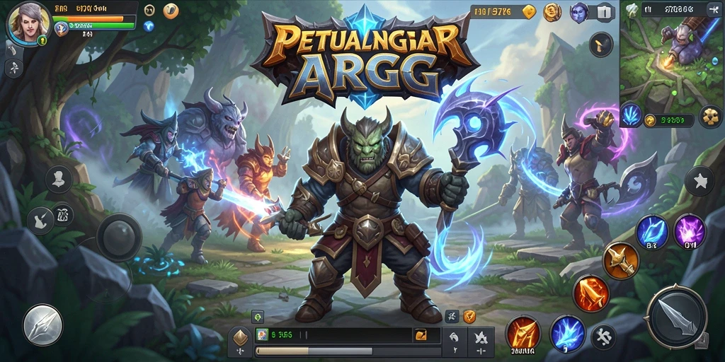Tampilan action-packed gameplay dari 8768 dalam dunia ARPG.