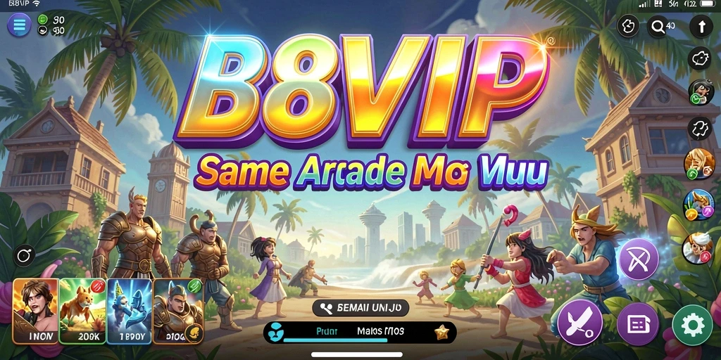 Tangkapan layar gameplay B8VIP yang menampilkan aksi seru permainan Arcade.