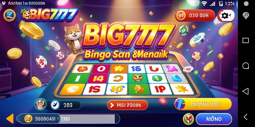 Gameplay seru Bingo di BIG777 dengan interaksi sosial.