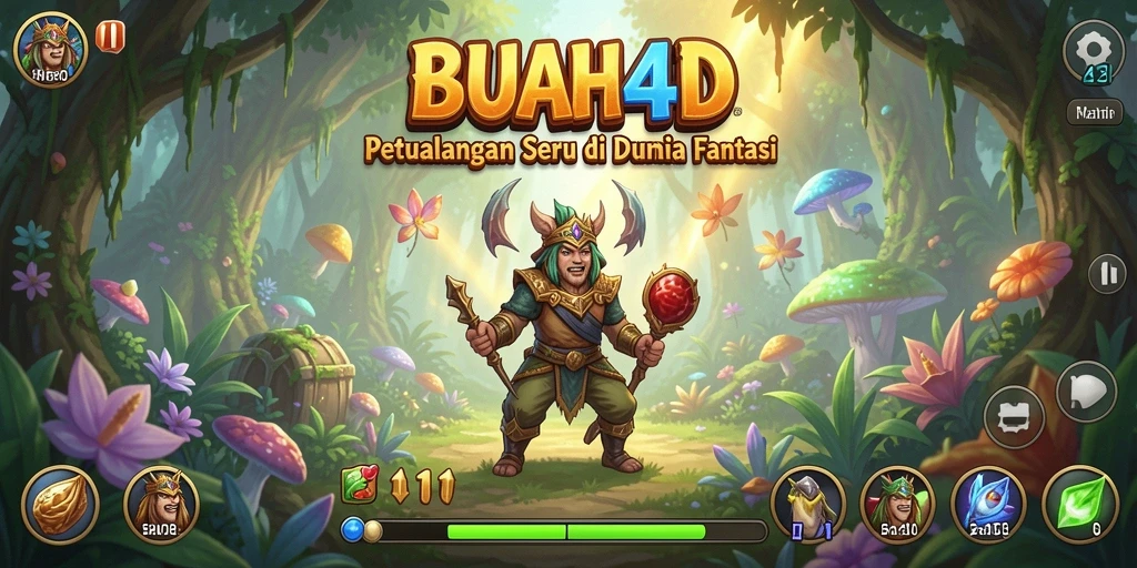 Tampilan gameplay menakjubkan dari BUAH4D dengan aksi seru.