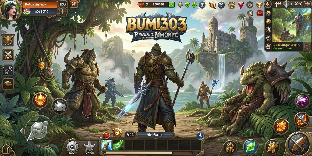 Tampilan aksi seru di BUMI303 dengan pertempuran epik.