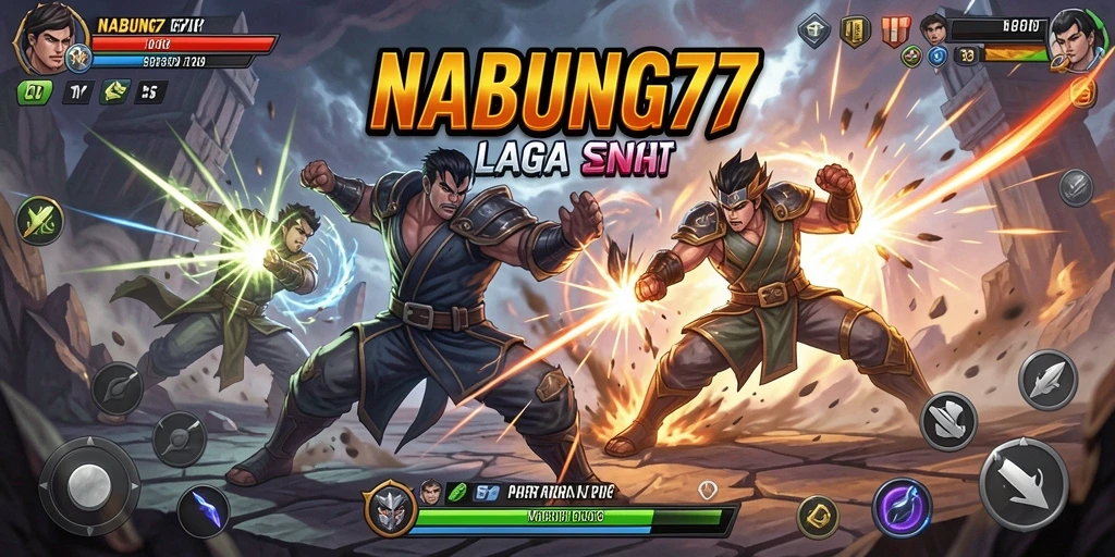 Tampilan dinamis dari pertarungan epic di NABUNG77.