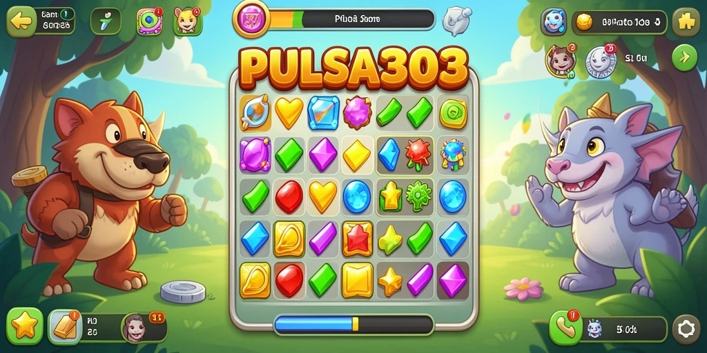 Tampilan gameplay seru dan penuh warna dari PULSA303.