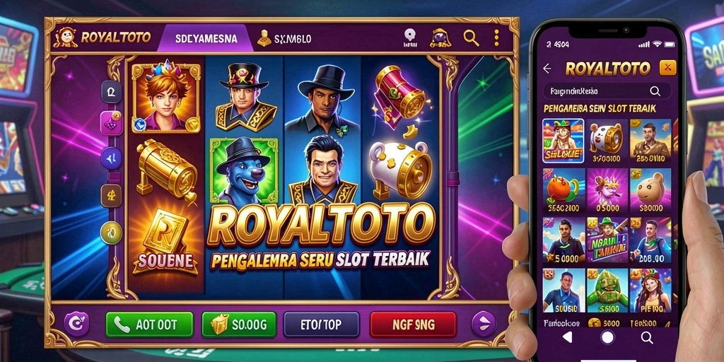 Tampilan gameplay Slot yang menarik dan penuh warna di ROYALTOTO.