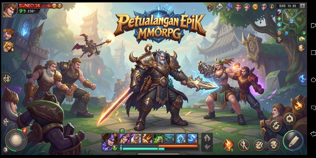 Tangkapan layar gameplay SUNEO138 yang menampilkan pertarungan seru dan interaksi pemain.